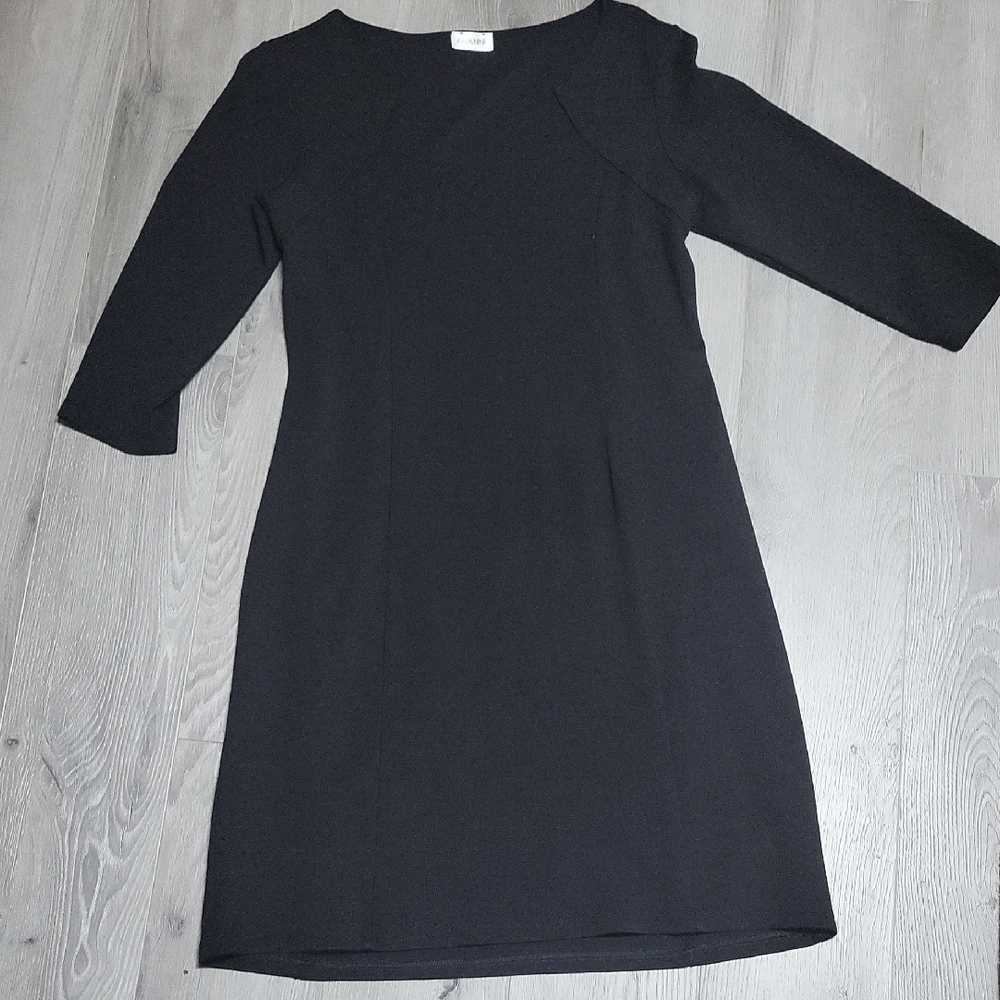 Black Long Sleeve Sheath Dress - Unknown Brand